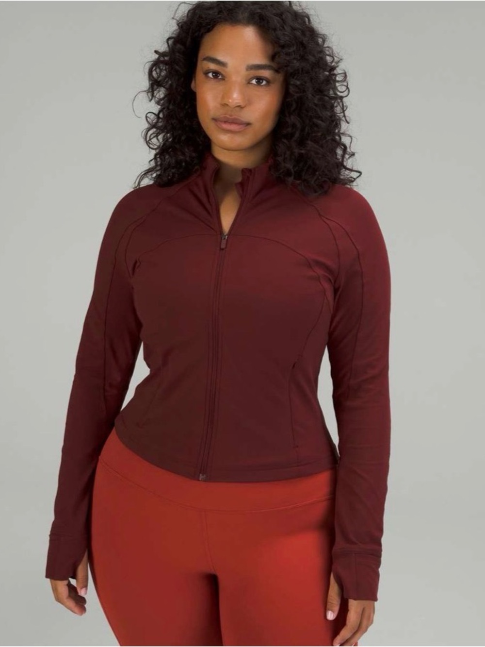 Lululemon cropped define in Merlot
